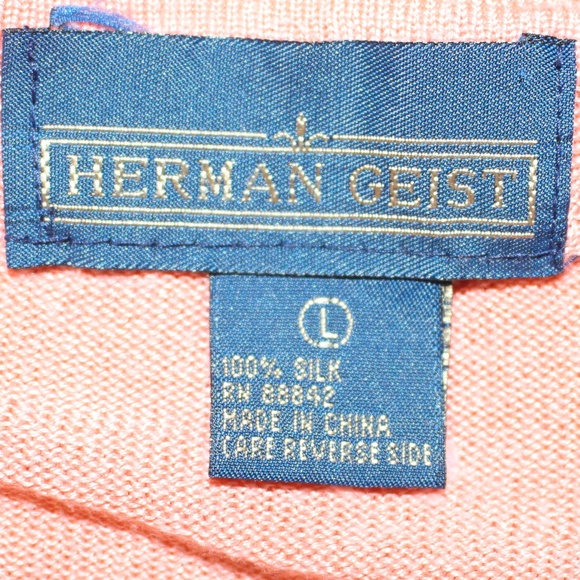 Herman Geist,  100% silk turtleneck sweater - Picture 5 of 6